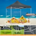 thumbnail image 5 of COBIZI 10X10 Heavy Duty Pop up Canopy with Mosquito Net,Instant Outdoor Shelter Large Canopy Tent for Outside,Gazebo with Mesh Sidewalls for Party,Backyard,Camping,Gray, 5 of 11
