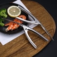 thumbnail image 2 of Pelador de camarones de acero inoxidable, herramienta curvada para desvenar conchas de mariscos, pelador de gambas de cocina, 2 of 8