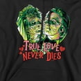 thumbnail image 2 of Beetlejuice Valentine True Love Never Dies Adult Pull-Over Hoodie, Black, 4X-Large, 2 of 4