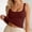 Wine, variant on Tank Top Built in Bra Fashion Summer Sleeveless Short Top Casual Solid Color Camisole with Built in BraGrey Tank Top for Women Women Tank Tops