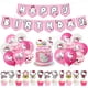 thumbnail image 4 of Globos de cumpleaños de Hello Kitty para niña, decoración de látex rosa, adornos para cupcakes, guirnalda, Pancarta, suministros de fiesta para niños, 4 of 4