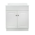 thumbnail image 6 of Design House 590877 Wyndham 2-Door Bathroom Vanity with Cultured Marble 4" Centerset Camilla Vanity Top, Unassembled, 31x22, White, 6 of 19