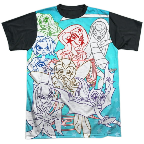 DC Superhero Girls Justice Gang Unisex Adult Halloween Costume Sublimated T Shirt