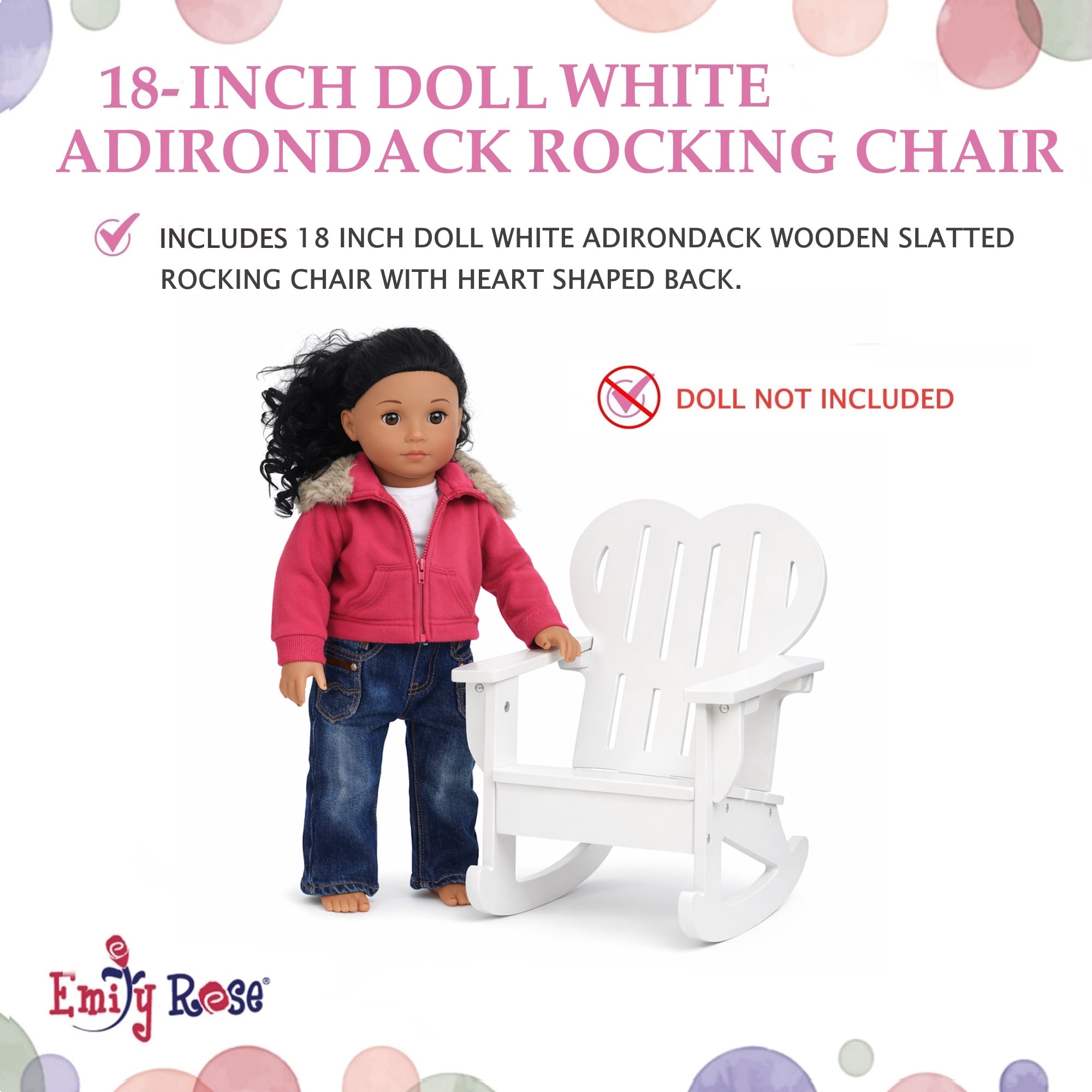 PORCELAIN DOLL ON A ROCKING CHAIR PORCELAIN DOLL ON A ROCKING CHAIR