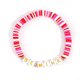 thumbnail image 1 of Pulseras para mujer, regalos para mujer, pulsera de cerámica suave apilada para el día de San Valentín, pulsera de cerámica suave con cuentas y letras en inglés, una pulsera, 1 of 3