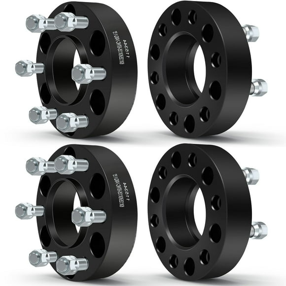 OCPTY Entretoises de Roue 6x135 à 6x135 1.5 Pouces 6 Crampons avec Filetage 14x2.0 87mm Alésage de Moyeu Compatible 2004-2014 pour Expedition 2004-2014 pour F-150 4 Pcs