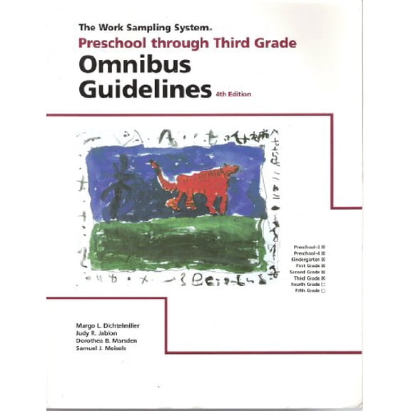 Pre-Owned Omnibus Guidelines Preschool Through Third Grade (The Work Sampling System) (The Work Sampling System) (Paperback) 1572122005 9781572122000