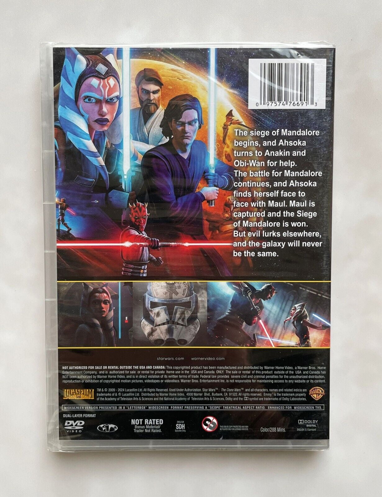 StarWars: The Clone Wars The Complete Final Season 7 (DVD 3-Disc