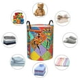 thumbnail image 6 of Goofa Dancing African Womans Printed Circular Hamper,Laundry Basket with Handles,Storage Baskets Foldable,Large Capacity Laundry Hamper-Medium, 6 of 8