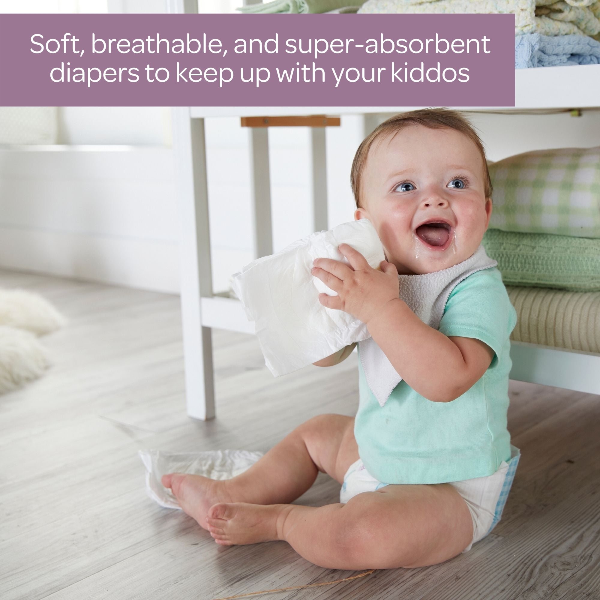 Bambo Nature, Disposable Diapers, Super Absorbent, Size 1, 4-11 lbs, 36 Count, 3 Packs, 108 Total