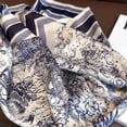 thumbnail image 4 of Bufanda cuadrada de seda con estampado Floral para mujer, pañuelo de satén suave, para la cabeza Hijab, cinta para bolso, 4 of 5