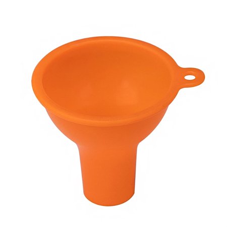 Funnel Silicone Food Grade Funnel Portable Oil Can Funnel Household Liquid Dispensing Durable Funnel. (Color : Orange)