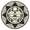 thumbnail image 2 of Polynesian Tribal Tattoo Sun Wall Decal Wallmonkeys Peel and Stick Graphic (48 in H x 48 in W) WM502682, 2 of 4
