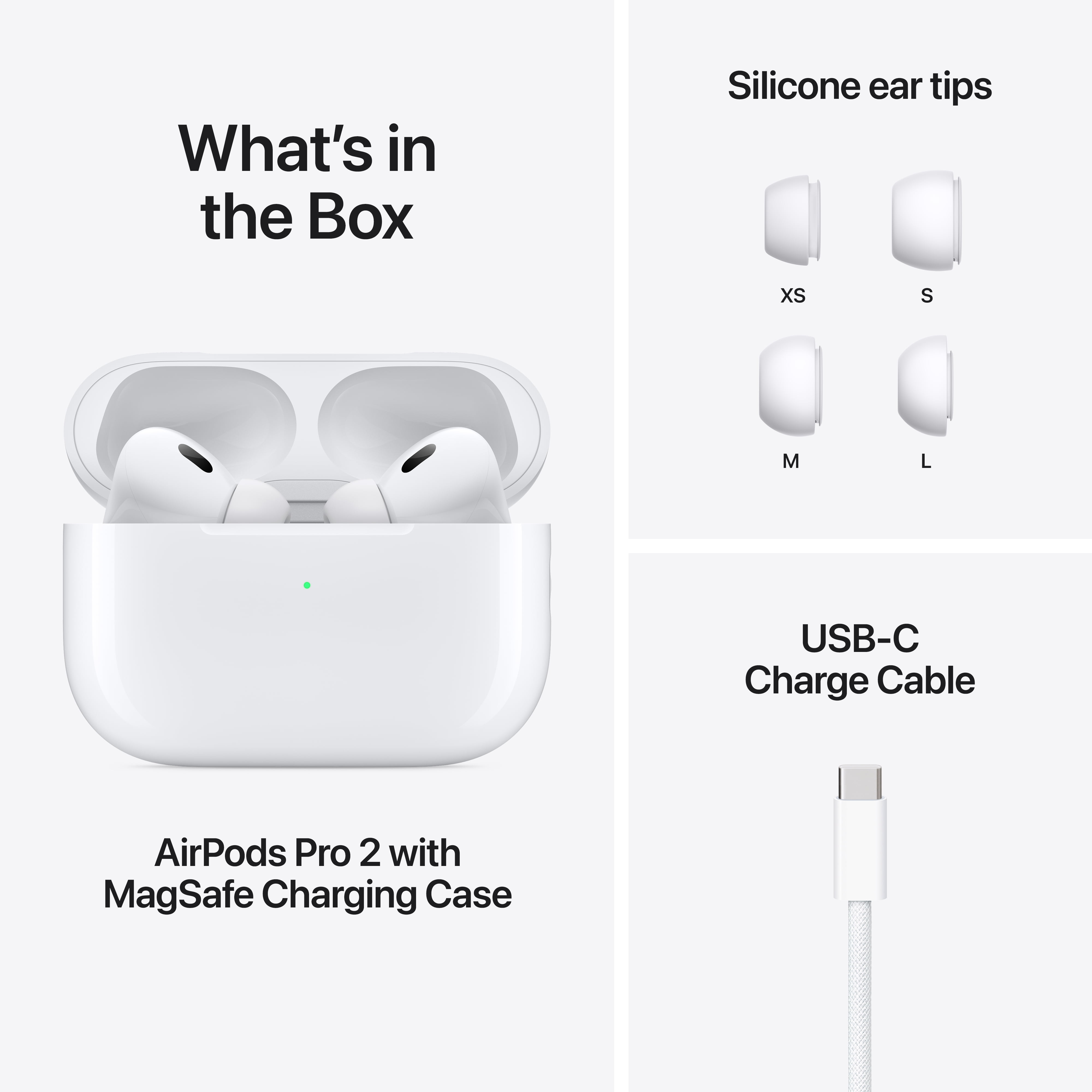 Apple AirPods Pro 2nd Gen with Enhanced Noise Cancellation & MagSafe  Charging Case - Walmart.com