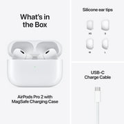 Open Box Apple AirPods Pro 2, Wireless Earbuds, Active Noise Cancellation, Hearing Aid Feature