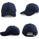 thumbnail image 3 of Gorra de béisbol unisex, algodón puro, adecuada para hombres y mujeres, jeans lavables, gorro de papá ajustable, 3 of 6