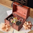 thumbnail image 2 of Juego de rompecabezas Brain Teaser KakeDuja, metal y madera, 9 piezas, 2 of 6