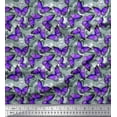 thumbnail image 1 of Soimoi Cotton Poplin Fabric Texture & Butterfly Print Fabric by The Yard 56 Inch Wide, 1 of 1