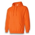 thumbnail image 3 of Gildan - High Visibility Sweatshirt for Unisex | Hi Vis Heavy Blend Safety Orange Fleece Hooded Sweatshirt, 8 Oz, Pack-3, S-Size, 3 of 6