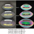 thumbnail image 6 of KPASON Holographic Reflective Glowing Football, official Size 9, Black, 6 of 12