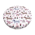 thumbnail image 6 of Uemuo Cute Dog Pattern Round Bar Stool Seat Covers Washable Stool Cushion Slipcover Elastic Bar Chair Covers-, 6 of 7