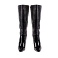thumbnail image 2 of Ninety Union Villa Tall Lucite Square Toe Elastic And Nappa Boot, Black, 11, 2 of 5