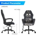 thumbnail image 2 of GREOKL Gaming Chair Ergonomic Office Chair Computer Chair with Lumbar Support Ergonomic Pu Leather Adjustable Height Executive Chair for Women Men and Adults, Massage Camo, 2 of 8