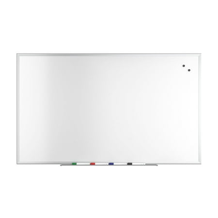TRU RED Magnetic Steel Dry Erase Board Satin Frame 5  x 3  (TR61176)