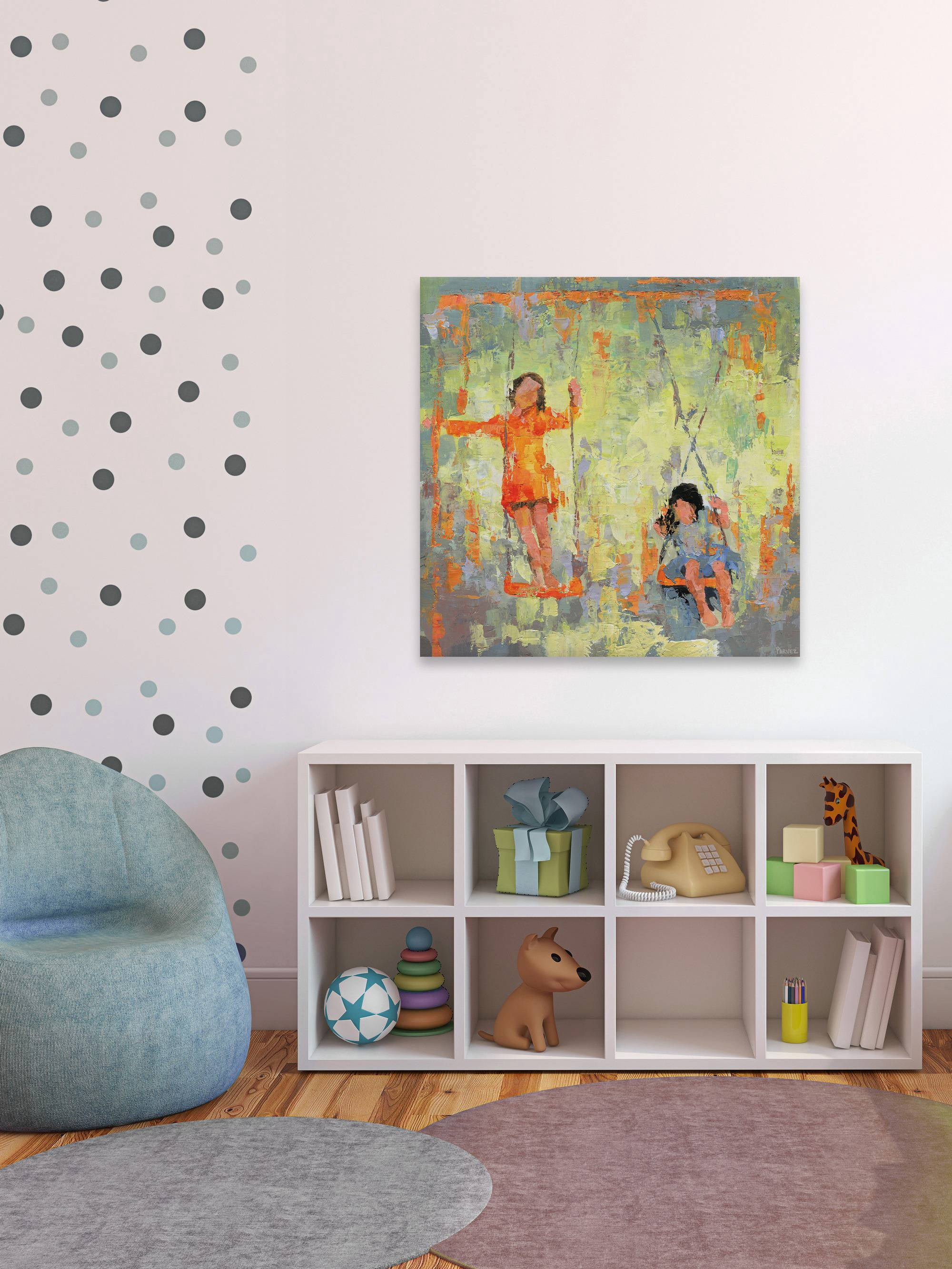 Parvez Taj Swinging Free Canvas Wall Art