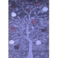 thumbnail image 1 of Ahgly Company Machine Washable Indoor Rectangle Abstract Blue Modern Area Rugs, 7' x 9', 1 of 4