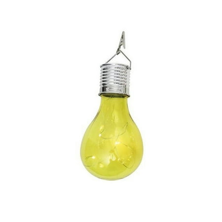 

Frcolor Waterproof Solar Rotatable Hanging LED Light Lamp Bulb for Outdoor Garden Camping (Yellow Shell)