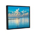 thumbnail image 4 of Stupell Industries Waterfront Dock Clouds Landscape Photography Black Floater Framed Canvas Art Print Wall Art, 31 x 25, 4 of 10