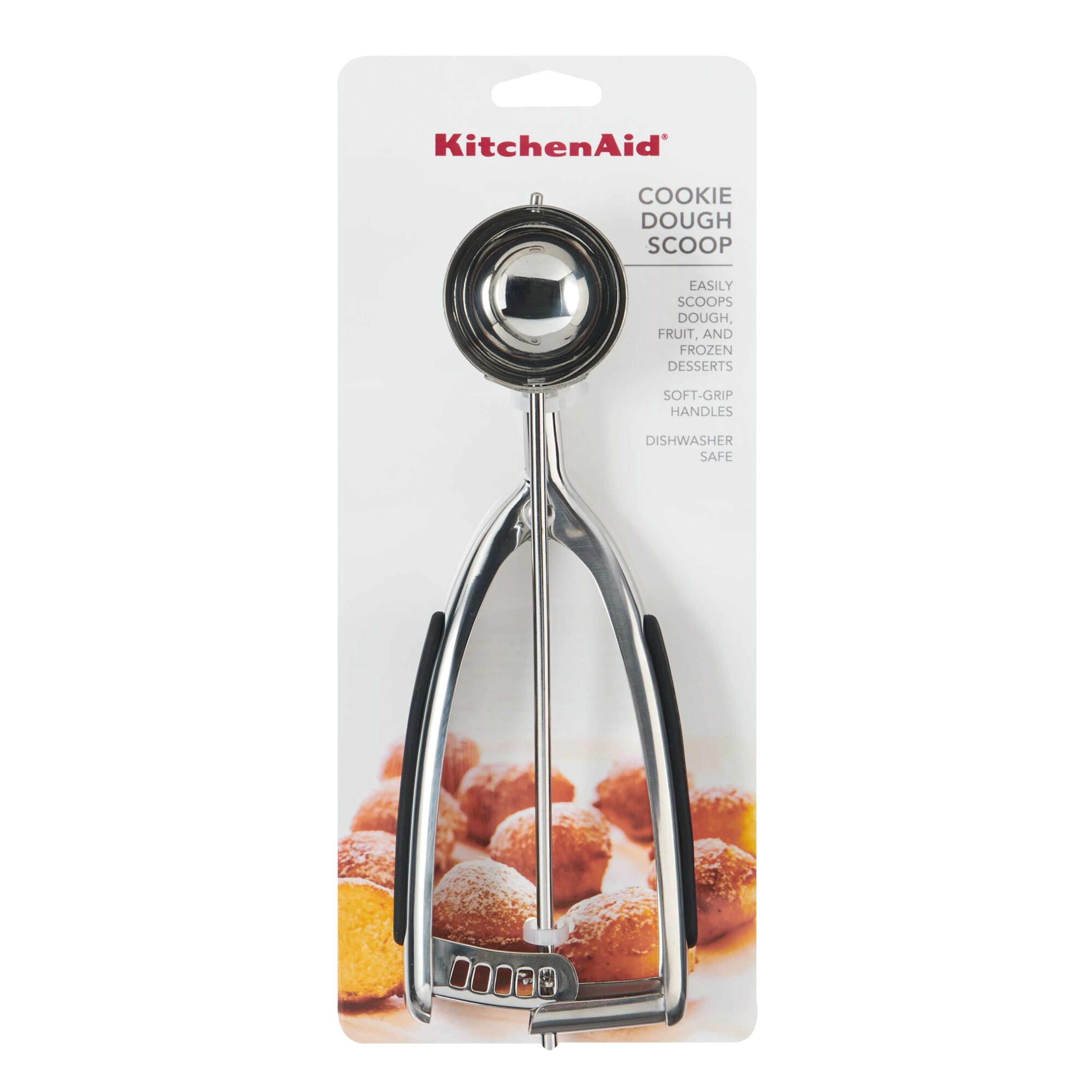 KitchenAid Stainless Steel Cookie Dough Scoop 0.3 lb Black