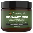 thumbnail image 1 of Sunny Isle Aceite de pomada para cabello con romero, menta y raíces fuertes, 5 oz | Fórmula de doble crecimiento | Impregnado con biotina y aceite de ricino negro jamaicano | Sellador para cabello sec, 1 of 5