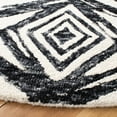 thumbnail image 3 of SAFAVIEH Metro Syeda Diamond Area Rug, Black/Ivory, 6' x 6' Round, 3 of 7