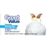 Great Value 13 Gallon Strong Flex Drawstring Trash Bags, 38 Pack