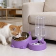 thumbnail image 5 of Cat Dog Feeding Bowl,Pet Feeders and Water Dispenser Removable Stainless Steel Bowl Dual-function Automatic Feeding Station for Cats Dogs, 5 of 6
