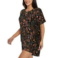 thumbnail image 2 of Fotbe Floral Print Pajama Set for Women 2 Piece Loungewear Short Sleeve Tops and Shorts Set Soft Sleepwear-3X-Large, 2 of 7