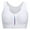 White, variant on Women's Activewear High Impact Mesh Back Bra Front Zip Sports Bra with Removable Pads