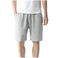 thumbnail image 4 of FRSASU Men's Cotton 9" French Terry Casual Lounge Workout Sweat Shorts with Pockets (Available in Big & Tall) Gray, 4 of 7