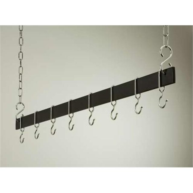 Rogar 1615 Porte-barres Suspendus Noirs de 48 Pouces/chrome