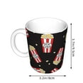 thumbnail image 2 of Yiaed Popcorn Print Ceramics Coffee,Large Handle Design,Extra Large Tea and Coffee Cup for Office and Home Mugs, 2 of 6