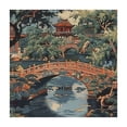 thumbnail image 4 of WYYP Oriental Bridge Square Table Cover 100% Polyester Fiber 40*40, 4 of 8
