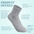 thumbnail image 4 of 48 Pairs Men Quarter Ankle Socks Moisture Wicking Athletic Crew Casual Sports Socks Bulk for Homeless, 4 of 6