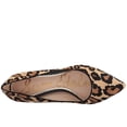 thumbnail image 4 of Sam Edelman Hazel New Nude Leopard Stiletto Heel Pointy Toe Slip On Wide Pumps (New Nude Leopard, 10), 4 of 6
