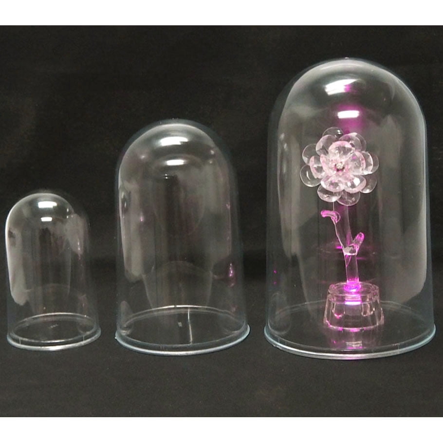 LARGE Clear Plastic Dome Case Display Centerpiece 6.875"