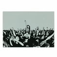 thumbnail image 1 of Crazy Art Cutting Board, Festival Themed Pattern of a Crowd Having Fun at a Concert, Decorative Tempered Glass Cutting and Serving Board, in 3 Sizes, by Ambesonne, 1 of 2