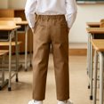 thumbnail image 6 of Nskgu Boys Casual Pants Elastic Waist Straight Leg Pull On Dressy with Side Pockets for Big Kids, 6 of 6
