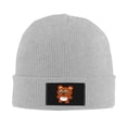 thumbnail image 2 of ZICANCN Teddy Bear Brown Knit Beanie Hat, Winter Cap Soft Warm Classic Hats for Men Women, Gray, 2 of 8