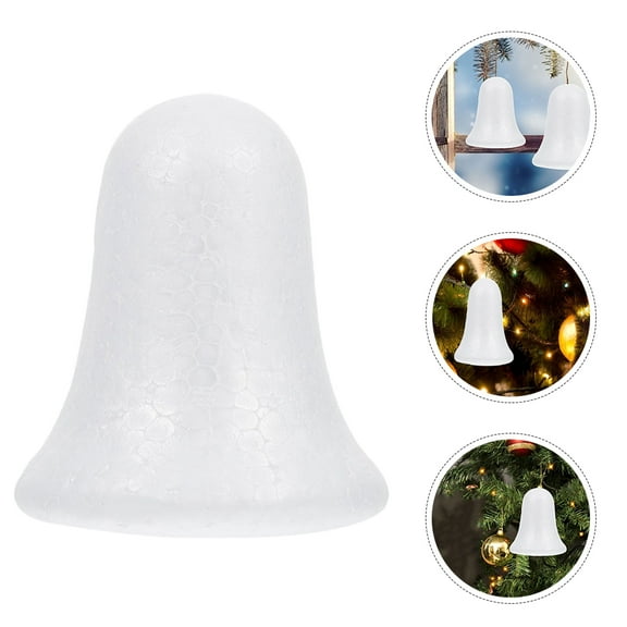 GAXIRE White Foam 6 Pieces for Crafts Christmas Tree Ornaments Holiday Decorations